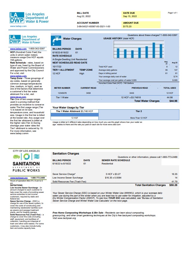  Minol USA business utility bill 